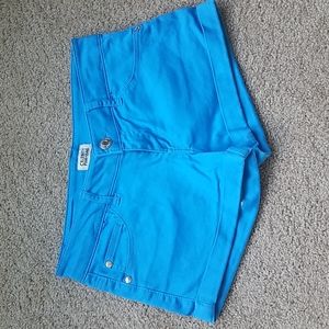 Junior's Celebrity Pink Blue Shorts, Size 5, EUC